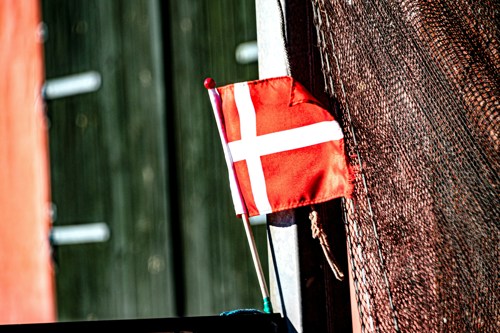 red and white striped flag